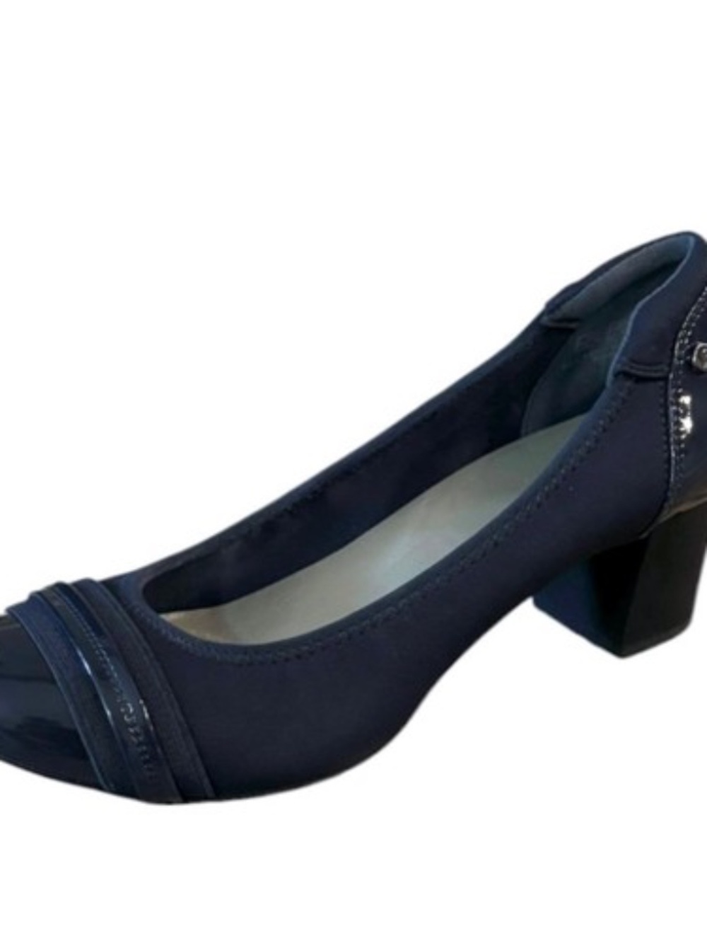 Jenn Ardor Women Navy Blue Low Heels Chunky Pump Size 8.5 Shoes